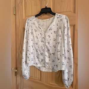 Love Shack Fancy Silk Shirt XS